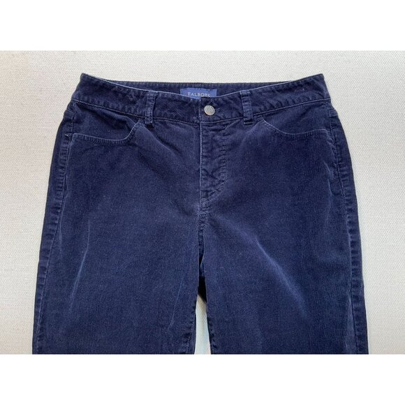 Talbots Women's Straight Leg Corduroy Curvy Jeans Stretch Size 8 Blue Mid Wash - Picture 6 of 12